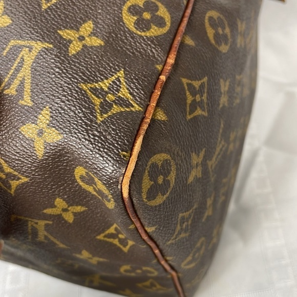 Vintage Louis Vuitton Monogram Large Speedy 40 Bag Duffle Duffel Travel Classic - Picture 10 of 16